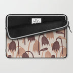 Linocut Tulip Pattern #2 Laptop Sleeve Gallery Image 2