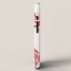Red White Watercolor Candy Cane Peppermint Lollipops All Over iPhone Case Gallery Image 2