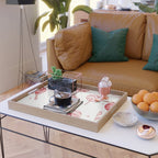 Red White Watercolor Candy Cane Peppermint Lollipops All Over Serving Tray Gallery Image 2