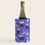 Happy puffin - blue Wine Chiller Gallery Image 2
