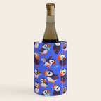 Happy puffin - blue Wine Chiller Gallery Image 1