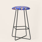 Happy puffin - blue Stool Gallery Image 1
