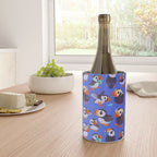 Happy puffin - blue Wine Chiller Gallery Image 4