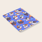 Happy puffin - blue Notebook Gallery Image 2