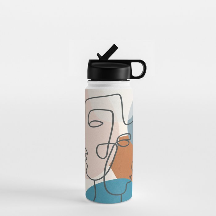 Abstract Profiles 01 Water Bottle Gallery Image 1