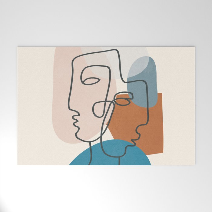 Abstract Profiles 01 Welcome Mat Gallery Image 1
