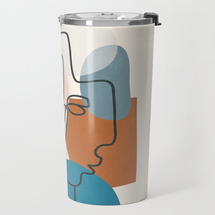 Abstract Profiles 01 Travel Mug Gallery Image 2