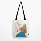 Abstract Profiles 01 Tote Bag Gallery Image 2
