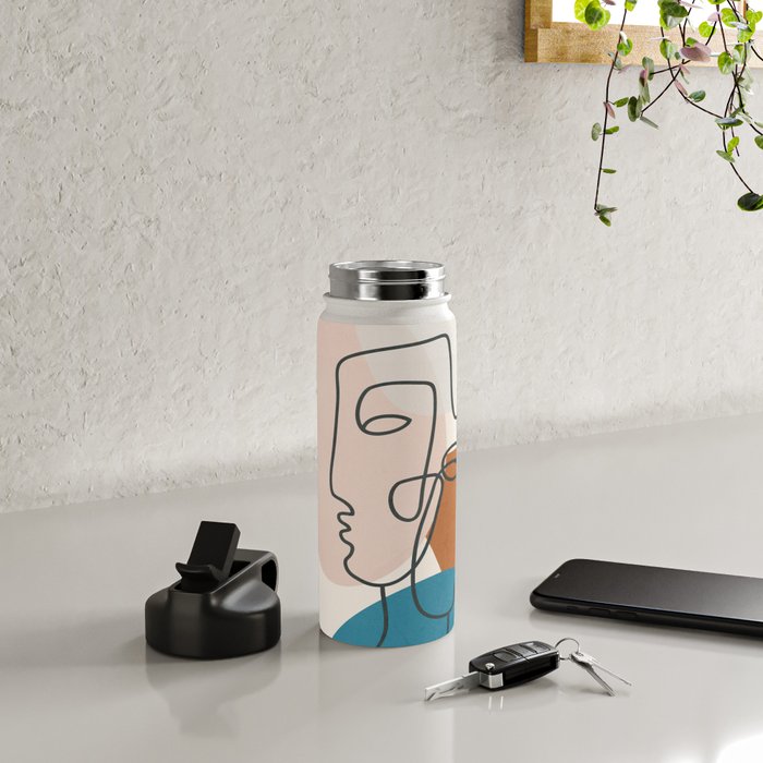 Abstract Profiles 01 Water Bottle Gallery Image 4