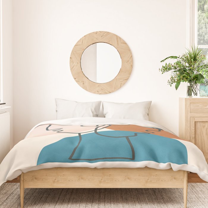Abstract Profiles 01 Duvet Cover Gallery Image 3