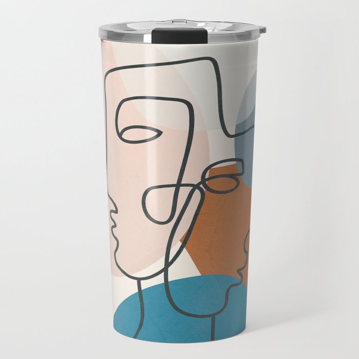 Abstract Profiles 01 Travel Mug Gallery Image 1