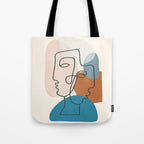 Abstract Profiles 01 Tote Bag Gallery Image 1