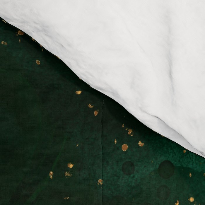 Gold and Emerald Marble I Comforter Gallery Image 4