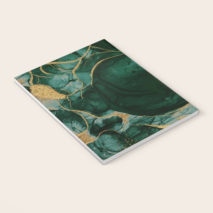 Gold and Emerald Marble I Notebook Gallery Image 3