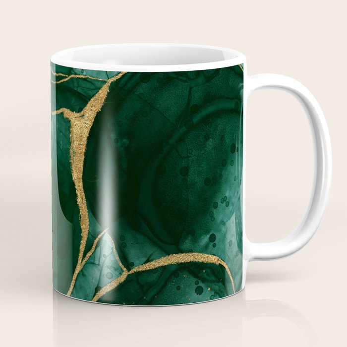 Gold and Emerald Marble I Coffee Mug Gallery Image 1