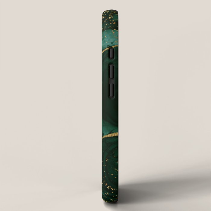 Gold and Emerald Marble I iPhone Case Gallery Image 2
