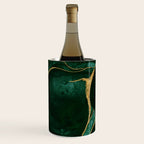 Gold and Emerald Marble I Wine Chiller Gallery Image 1