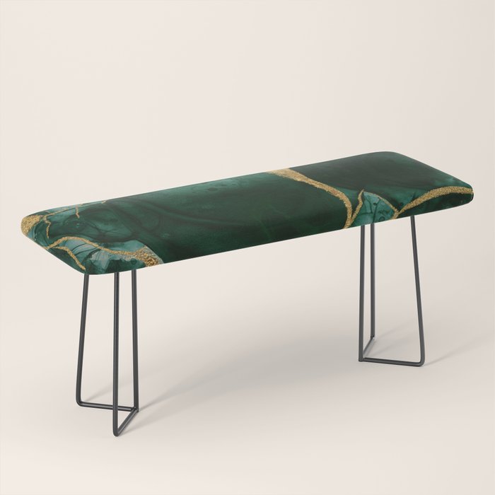 Gold and Emerald Marble I Bench Gallery Image 1