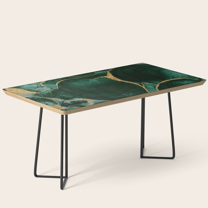 Gold and Emerald Marble I Coffee Table Gallery Image 1