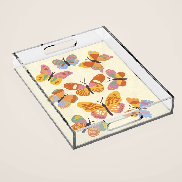 Butterflies Acrylic Tray Gallery Image 1