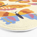 Butterflies Bath Mat Gallery Image 3
