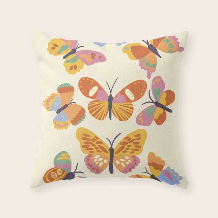 Butterflies Throw Pillow Gallery Image 6
