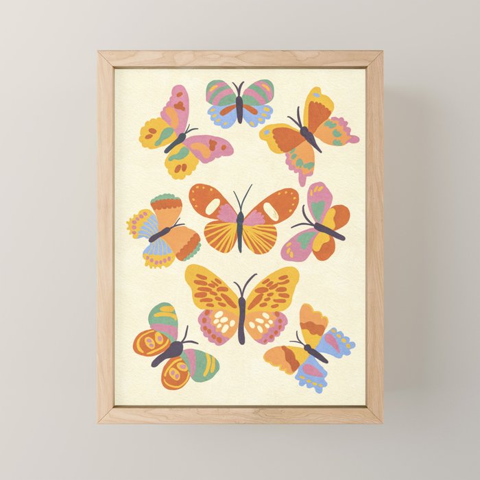 Butterflies Mini Art Print Gallery Image 1