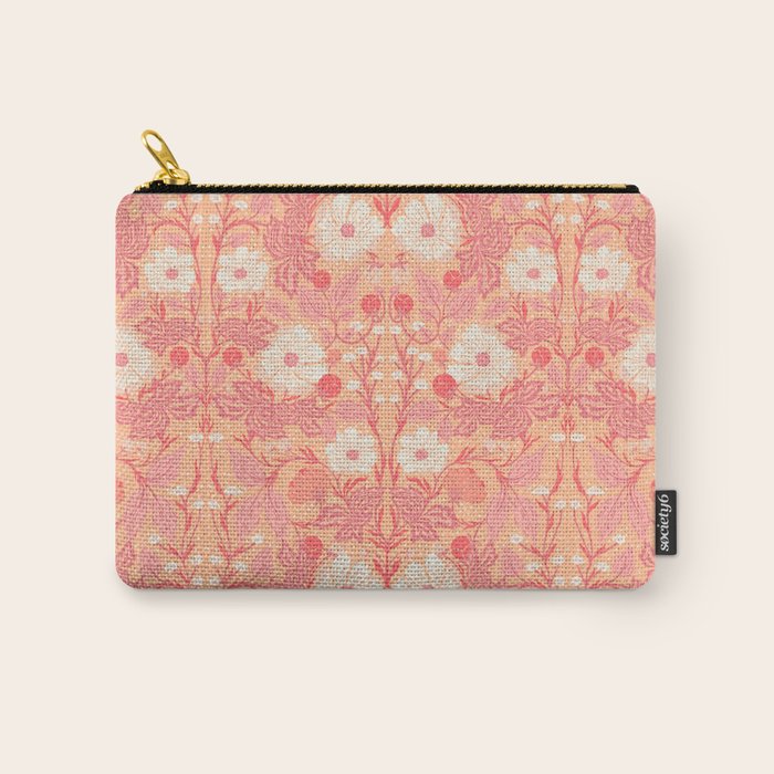 Enchanting Blossom Array: Artisanal Floral Carry All Pouch Gallery Image 1