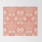 Enchanting Blossom Array: Artisanal Floral Throw Blanket Gallery Image 2