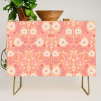 Enchanting Blossom Array: Artisanal Floral Credenza Gallery Image 1