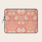 Enchanting Blossom Array: Artisanal Floral Laptop Sleeve Gallery Image 1