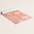 Enchanting Blossom Array: Artisanal Floral Yoga Mat Gallery Image 2