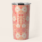 Enchanting Blossom Array: Artisanal Floral Travel Mug Gallery Image 1