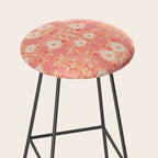 Enchanting Blossom Array: Artisanal Floral Stool Gallery Image 2