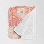 Enchanting Blossom Array: Artisanal Floral Throw Blanket Gallery Image 3