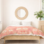 Enchanting Blossom Array: Artisanal Floral Duvet Cover Gallery Image 3