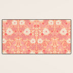 Enchanting Blossom Array: Artisanal Floral Desk Mat Gallery Image 3