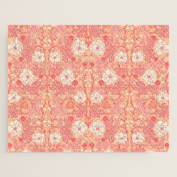 Enchanting Blossom Array: Artisanal Floral Jigsaw Puzzle Gallery Image 1
