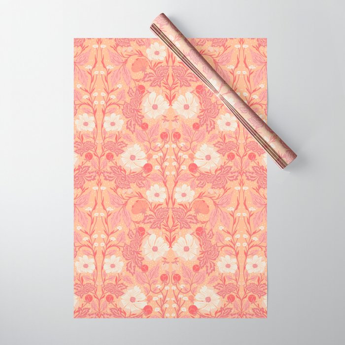 Enchanting Blossom Array: Artisanal Floral Wrapping Paper Gallery Image 1