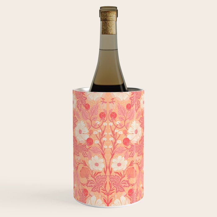 Enchanting Blossom Array: Artisanal Floral Wine Chiller Gallery Image 1