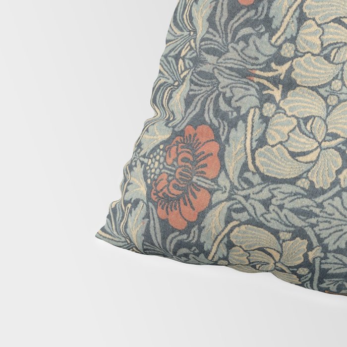 Vintage William Morris Tulip and Rose Pillow Sham Gallery Image 4