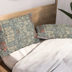 Vintage William Morris Tulip and Rose Pillow Sham Gallery Image 2