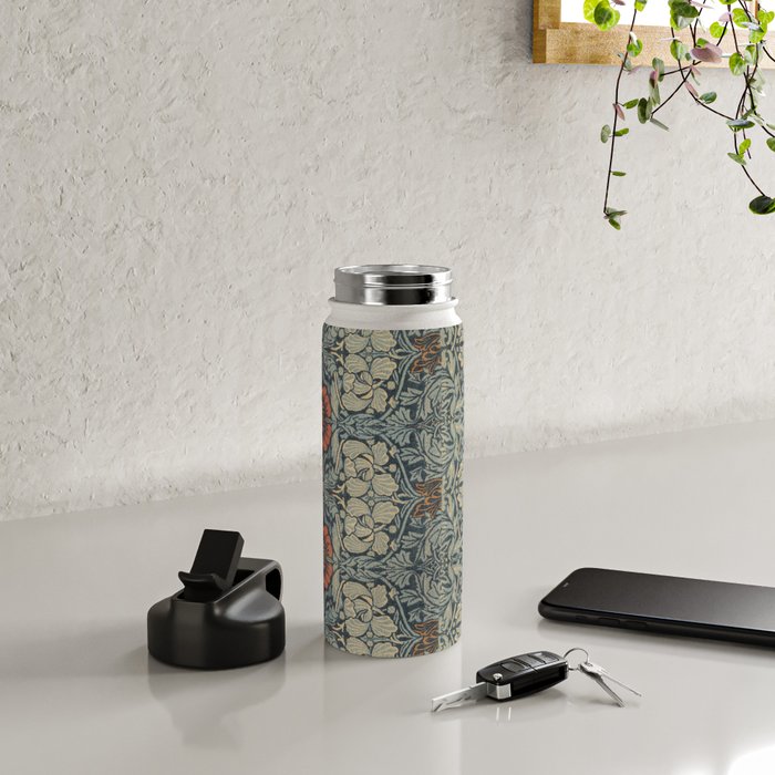 Vintage William Morris Tulip and Rose Water Bottle Gallery Image 4