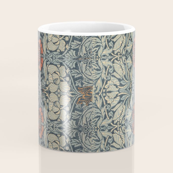 Vintage William Morris Tulip and Rose Coffee Mug Gallery Image 4