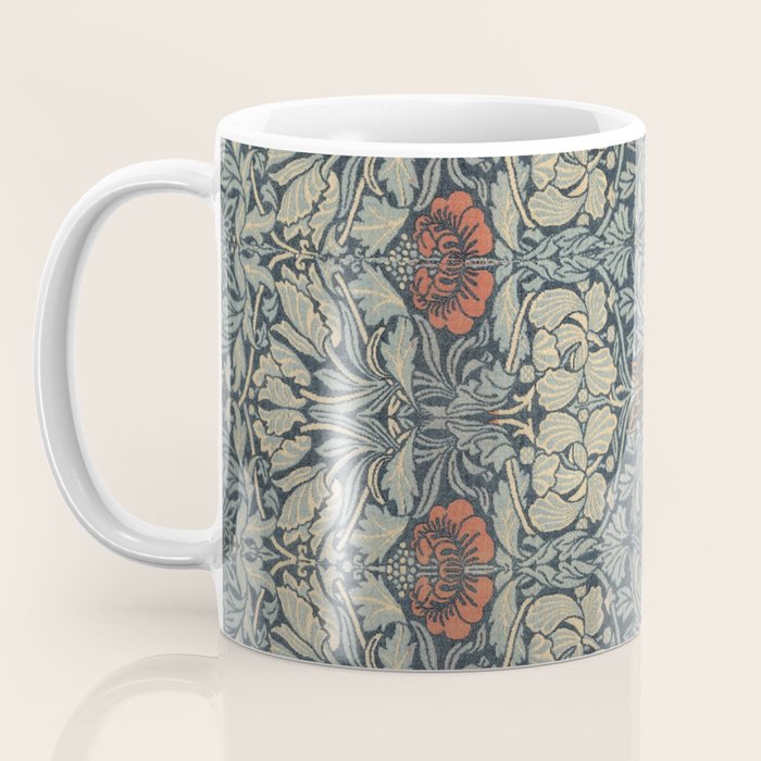 Vintage William Morris Tulip and Rose Coffee Mug Gallery Image 3