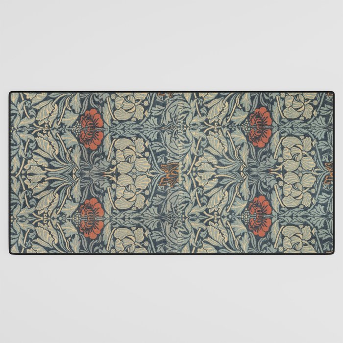 Vintage William Morris Tulip and Rose Desk Mat Gallery Image 3