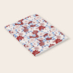 Dahlias on Blue Plaid Notebook Gallery Image 2