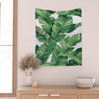 Tropical banana leaves VI Wall Tapestry Gallery Image 2