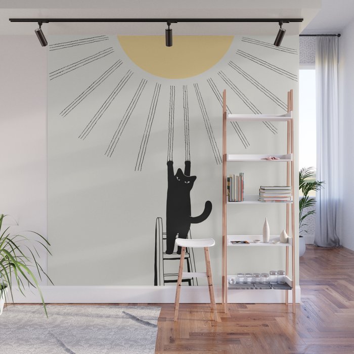 Cat Landscape 198: Making Sunshine Wall Mural Gallery Image 1