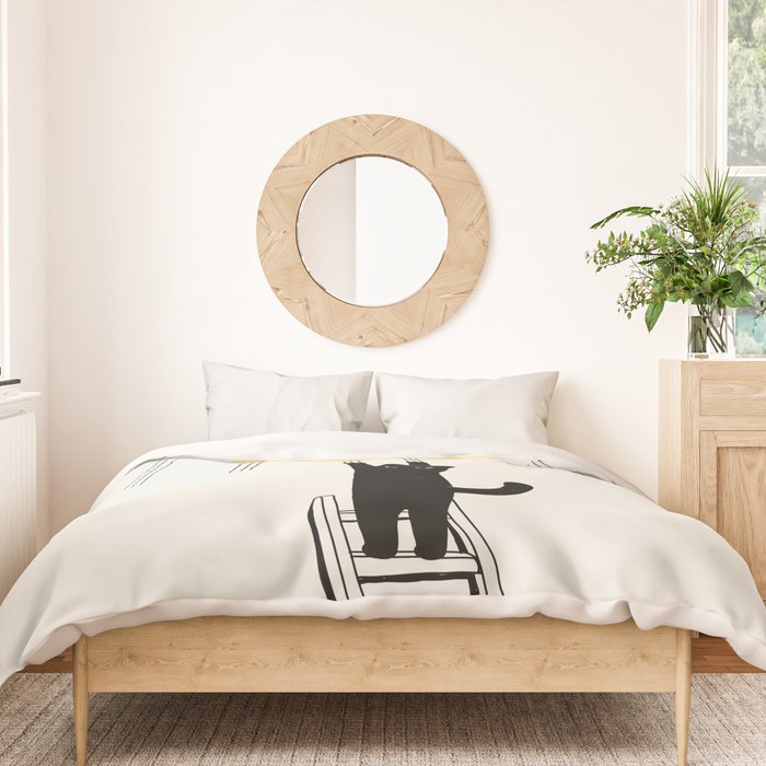 Cat Landscape 198: Making Sunshine Duvet Cover Gallery Image 3